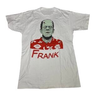 Vintage Frankenstein Ablaze Horror 80s Shirt